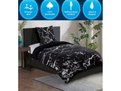 Sanilo Bettwäsche^Bettwäsche 2-teilig Marmor Schwarz