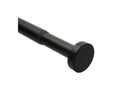 Sanilo Gardinenstangen^Duschvorhangstange Schwarz 120-220 cm