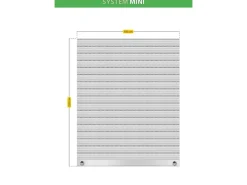 Schellenberg Rollladenpanzer Mini PVC 220 cm x 100 cm Grau