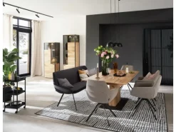 Schöner Wohnen Kollektion Schöner Wohnen Aluminium-Vorhangschienenset Emilia 1-läufig 200 cm Schwarz-Matt