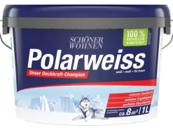 SCHÖNER WOHNEN-Farbe Schöner Wohnen Innen- und Wandfarbe Polarweiss Matt 1 l
