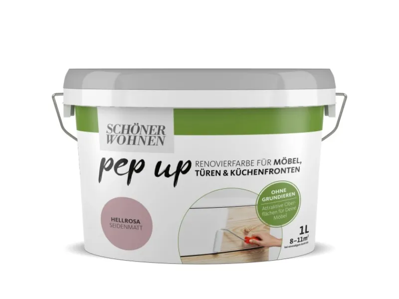 SCHÖNER WOHNEN-Farbe Speziallacke^Schöner Wohnen pep up Renovierfarbe Möbel, Türen und Küchenfronten 1 l