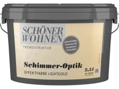 SCHÖNER WOHNEN-Farbe Schöner Wohnen Trendstruktur Schimmer-Optik Light 2,5 l