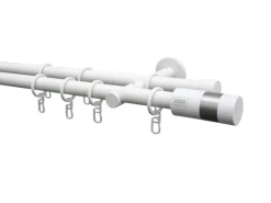 Schöner Wohnen Kollektion Seilspanngarnituren^Schöner Wohnen Wandhalter Leon 2-läufig für Gardinenstangen Ø 20 mm