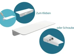 Schütte Regal Weiß^Duschablage Selbstklebend Weiß