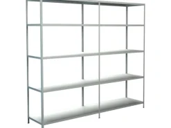 Büroregale^Schulte Set 1 Steckregal und 1 Anbauregal 200 cm x 220 cm x 50 cm