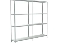 Büroregale^Schulte Set 1 Steckregal und 1 Anbauregal 180 cm x 180 cm x 35 cm