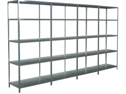 SCHULTE Regalwelt Regalsysteme^Schulte Steck-Grund- und 3 x Anbauregale 200 cm x 380 cm x 50 cm