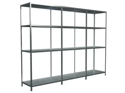 SCHULTE Regalwelt Regalsysteme^Schulte Steck-Grund- und 2 x Anbauregale 180 cm x 360 cm x 35 cm