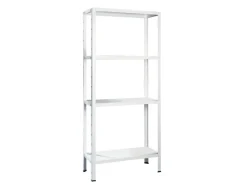 Schulte Steck-Grundregal Weiß 180 cm x 100 cm x 50 cm