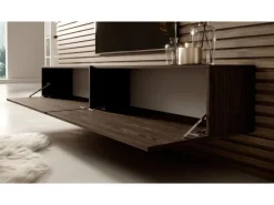 Selsey TV-Hängeboard Bisira 200 cm Holzoptik Nussbaum