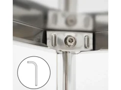 shelfr Schwerlast Edelstahl Regal mit 5 Ebenen 61 x 36 x 145 cm bis 60kg