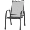 Siena Garden Elda Stapelsessel Matt-Anthrazit 58 x 65 x 96 cm