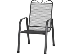 Siena Garden Elda Stapelsessel Matt-Anthrazit 58 x 65 x 96 cm