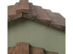 Siena Garden Igelhaus Kiefer Olive und Braun 55 cm x 38 cm x 28 cm FSC®