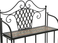 Siena Garden Regal Prato 63 cm x 29 cm x 142 cm Schwarz Mosaik