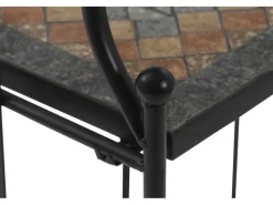 Siena Garden Regal Prato 63 cm x 29 cm x 142 cm Schwarz Mosaik