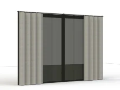 Siena Garden Insektenschutz^Seitenteile für Schattenmanufaktur Silber-Grau 300 cm x 210 cm