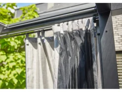 Siena Garden Insektenschutz^Seitenteile für Schattenmanufaktur Silber-Grau 300 cm x 210 cm