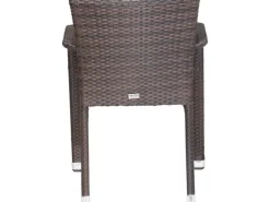 Siena Garden Sessel^Stapelsessel Minas Braun 60 cm x 56 cm x 83 cm