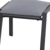 Siena Garden Kissen|Hocker^Valencia Hocker Matt Anthrazit-Salt & Pepper Gestell Aluminium