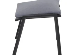 Siena Garden Kissen|Hocker^Valencia Hocker Matt Anthrazit-Salt & Pepper Gestell Aluminium