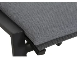 Siena Garden Kissen|Hocker^Valencia Hocker Matt Anthrazit-Salt & Pepper Gestell Aluminium