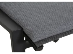 Siena Garden Kissen|Hocker^Valencia Hocker Matt Anthrazit-Salt & Pepper Gestell Aluminium