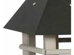 Siena Garden Vogelbedarf^Vogelhaus Kiefer Hellgrau und Anthrazit 29 cm x 33 cm x 35 cm FSC®