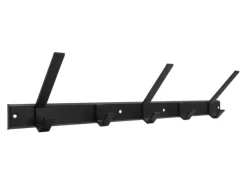 Siro Garderoben^Hakenleiste 1674 Metall Uni Schwarz Matt Länge 553 mm 5 Haken