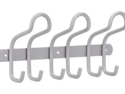 Siro Hakenleiste 1783 Metall Aluminium Länge 300 mm 6 Haken