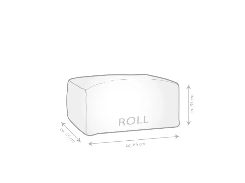 Sitting Point Hocker Santorin Roll 100 l Streifen-Muster