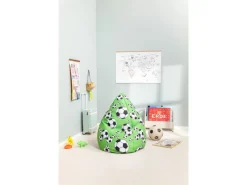 Sitting Point Sitzsäcke^Sitzsack BeanBag Kicker 120 l Grün Fußball-Muster