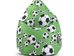 Sitting Point Sitzsack BeanBag Kicker 220 l Grün Fußball-Muster