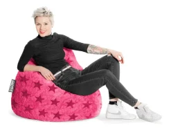 Sitting Point Sitzsäcke|Hocker^Sitzsack BeanBag Fluffy 220 l Sternen-Muster