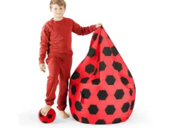 Sitting Point Sitzsack BeanBag Fankurve 220 l Fußball-Muster