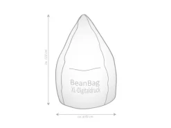 Sitting Point Sitzsack Bricks 220 l Bunt Bunt