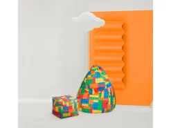 Sitting Point Sitzsack Bricks 220 l Bunt Bunt