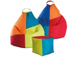 Sitting Point Sitzsäcke^Sitzsack Harlekin 220 l Grün Bunt