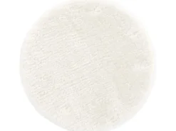 Andiamo Sitzkissen Lambskin Rund Kunstfell Weiß 40 cm x 40 cm