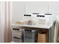 SmartStore Bettwäsche^Aufbewahrungsbox Classic mit Deckel 52 l