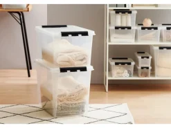 SmartStore Bettwäsche^Aufbewahrungsbox Classic mit Deckel 66 l