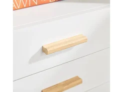 SoBuy Sideboards^Aktenschrank Druckertisch mit 3 Schubladen und 1 Tür Sideboard für Büro ASK07-WN