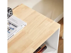 SoBuy Sideboards^Aktenschrank Druckertisch mit 3 Schubladen und 1 Tür Sideboard für Büro ASK07-WN