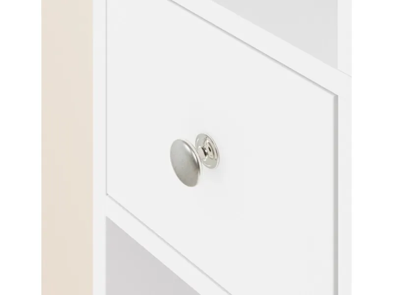 SoBuy Badezimmerschrank Hochschrank Badregal mit 6 Einlegeböden 20x180x20cm BZR34-II-W