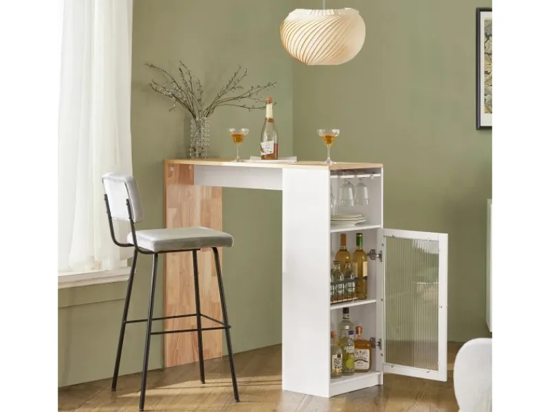 SoBuy Tische^Bartisch Esstisch Balkontisch Küchentisch Bistrotisch Stehtisch FWT99-WN