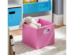 SoBuy Bücherregal Kinderregal mit Boxen Aufbewahrungsregal Weiß KMB76-F