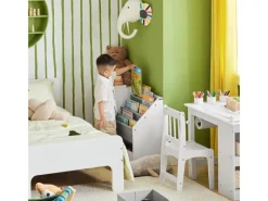 SoBuy Regal Weiß^Bücherregal Kinderregal mit Boxen Aufbewahrungsregal Weiß KMB76-W