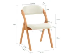SoBuy Esszimmerstuhl Klappstuhl Küchenstuhl Polsterstuhl mit Lehne FST92-W