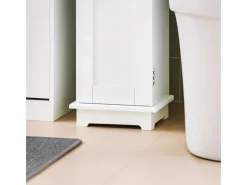 SoBuy Schränke^Freistehend Toilettenpapieraufbewahrung Holz Weiß FRG177-W